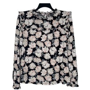 Karl Lagerfield floral print longsleeve top